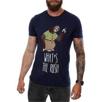 Vêtements Homme T-shirts manches longues Zootropolis What's The Rush Bleu