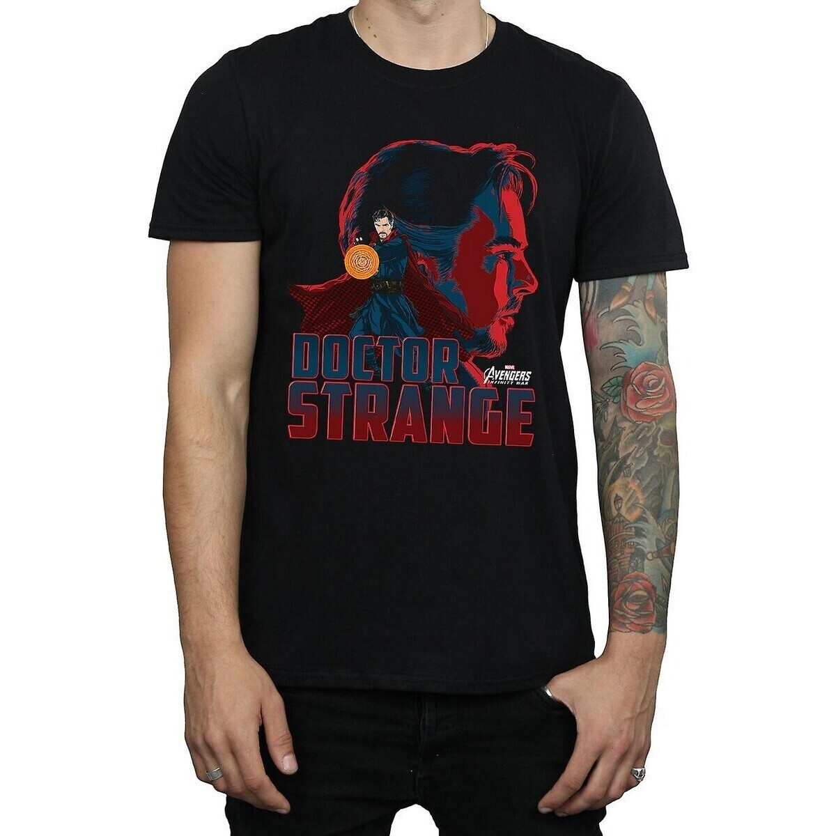 Vêtements Homme T-shirts manches longues Avengers Infinity War BI997 Noir