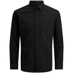 Vêtements Garçon Chemises manches longues Jack & Jones 12248411 Noir