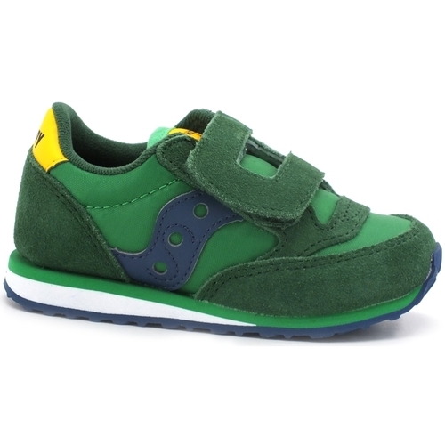 Chaussures Fille Multisport sse Saucony Baby Jazz HL Sneaker Green Yellow Blue SL264803 Vert