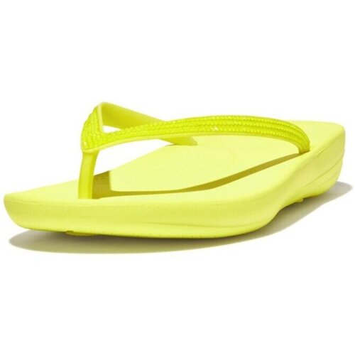 Chaussures Femme Mules FitFlop IQUSHION ERGONOMIC YELLOW Noir