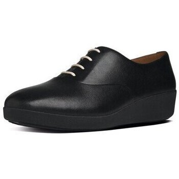 FitFlop F-POP TM OXFORD All Black Leather Noir