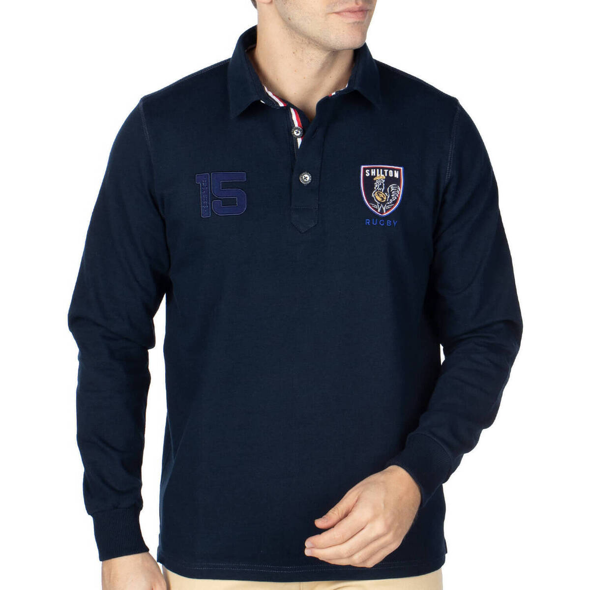 Vêtements Homme Polos manches longues Shilton Polo smocked rugby XV 