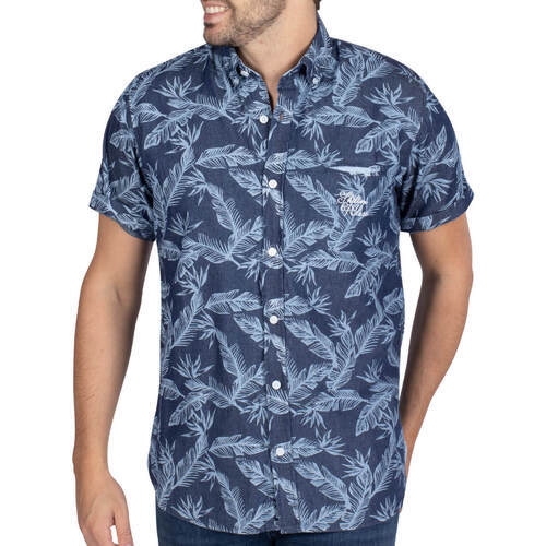 Vêtements Homme Chemises manches Navy Shilton Chemise imprimé HAWAI 