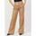 Vêtements Femme Pantalons BOSS Pantalon large coupe classique femme  en coton Beige