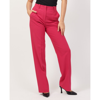 Vêtements Femme Pantalons BOSS Pantalon large coupe classique rose  Boss Rose