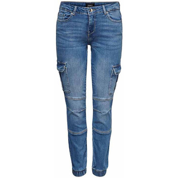 Vêtements Femme leather Jeans skinny Only 15309788 Bleu