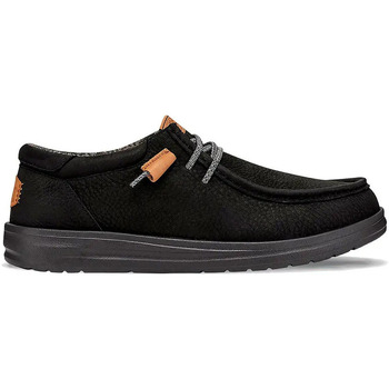 Chaussures Homme Baskets mode HEYDUDE Wally Grip Craft Leather Noir