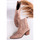 Chaussures Femme Bottines Vera Collection Bottine femmes Chelsea façon Santiags, Taupe Beige