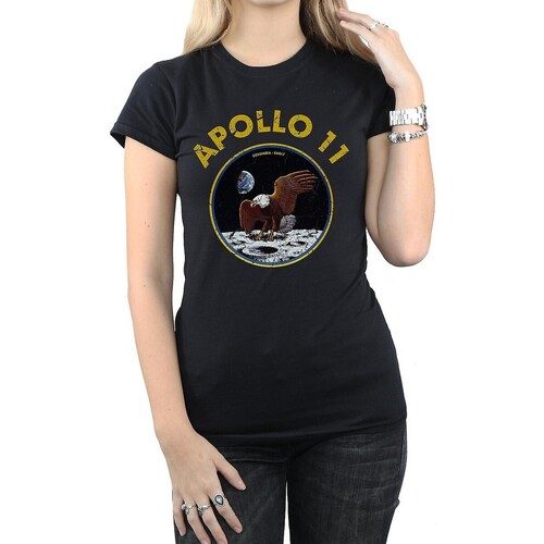 Vêtements Femme T-shirts & Polos Nasa Apollo 11 Noir