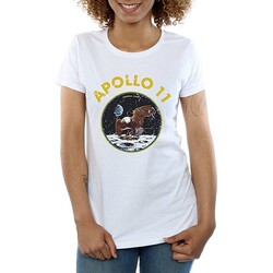 Vêtements Femme T-shirts manches longues Nasa Apollo 11 Blanc