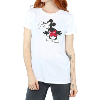 Vêtements Femme T-shirts manches longues Disney BI1114 Blanc