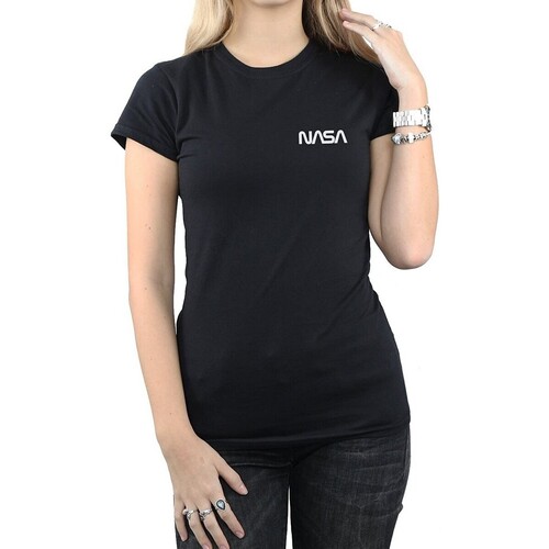 Vêtements Femme T-shirts manches longues Nasa BI1137 Noir