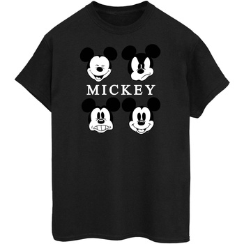 Vêtements Homme T-shirts manches longues Disney Four Heads Noir