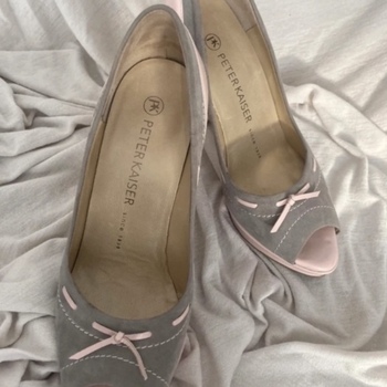 chaussures escarpins peter kaiser  escarpins gris/rose 