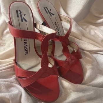 Chaussures Femme Sacs à dos Peter Kaiser Sandales rouges Rouge