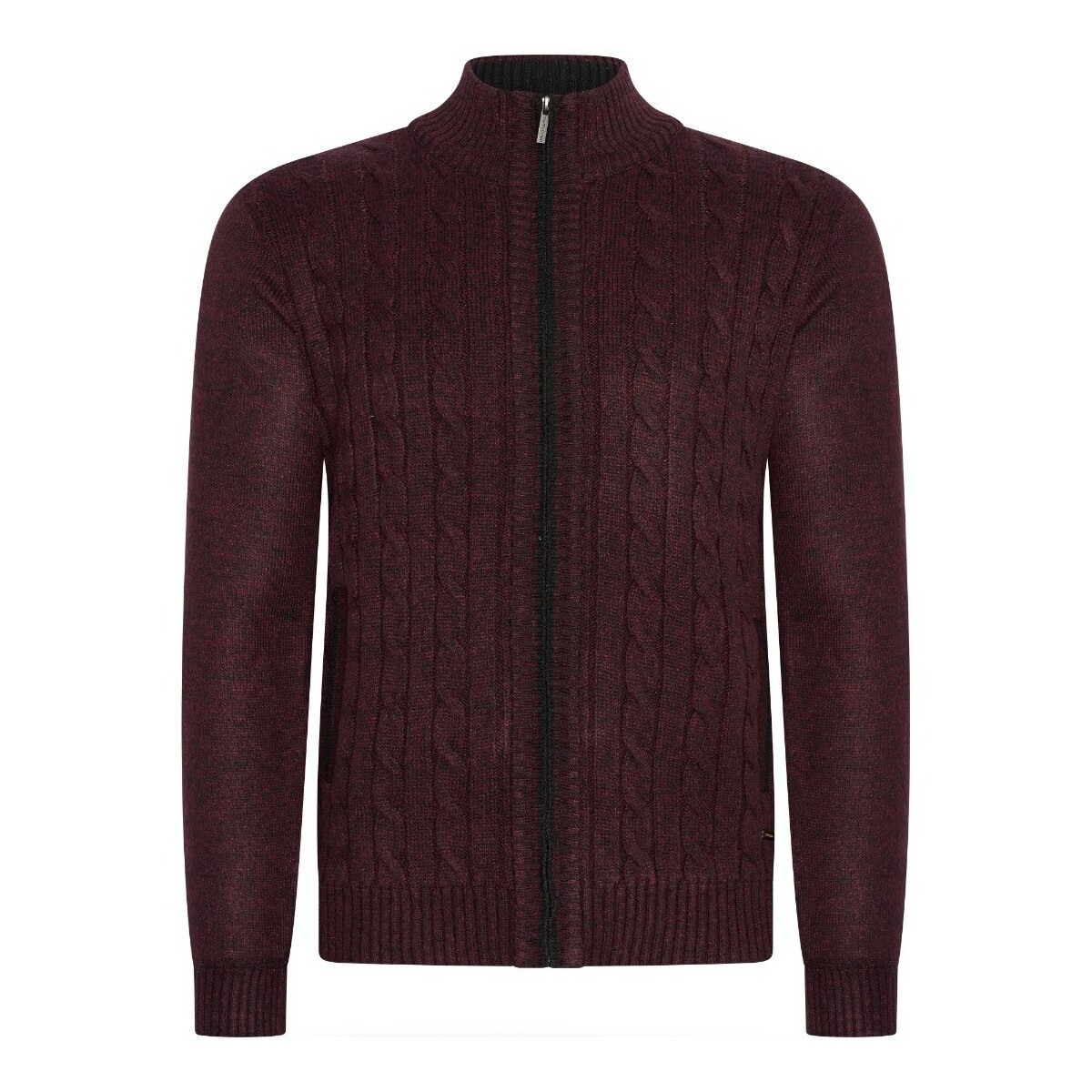 Vêtements Homme Sweats Cappuccino Italia Cable Cardigan Burgundy Rouge