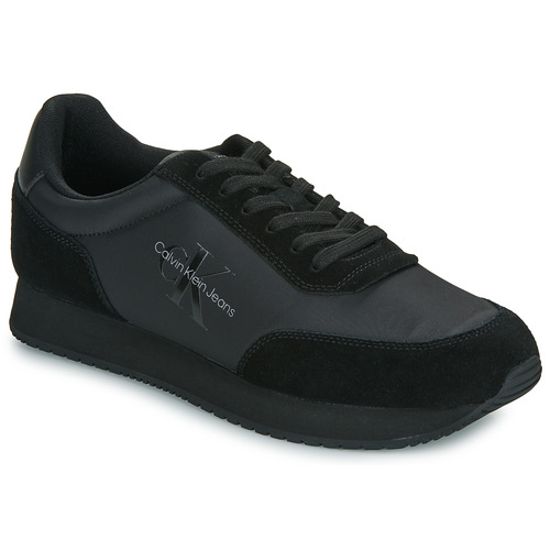 Chaussures Homme Baskets basses Calvin Logo Klein Jeans RETRO RUNNER LOW LACEUP SU-NY Noir