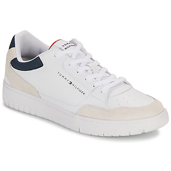 Chaussures Homme Baskets basses Tommy Hilfiger TH BASKET CORE LTH MIX Blanc