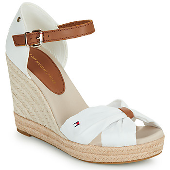 Chaussures Femme Espadrilles acceso Tommy Hilfiger BASIC OPEN TOE HIGH WEDGE Blanc