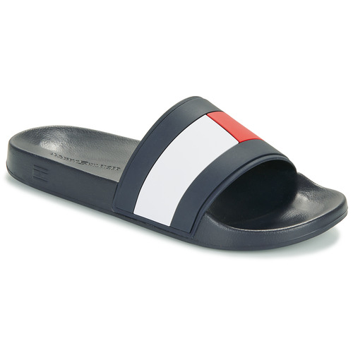 Chaussures Homme Claquettes slides Tommy Hilfiger RUBBER TH FLAG POOL SLIDE Marine
