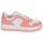 Chaussures Femme Baskets basses Tommy Jeans TJW RETRO BASKET WASHED SUEDE Blanc / Rose