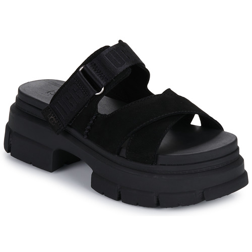 Chaussures Femme Claquettes Pantofole UGG ASHTON SLIDE Noir