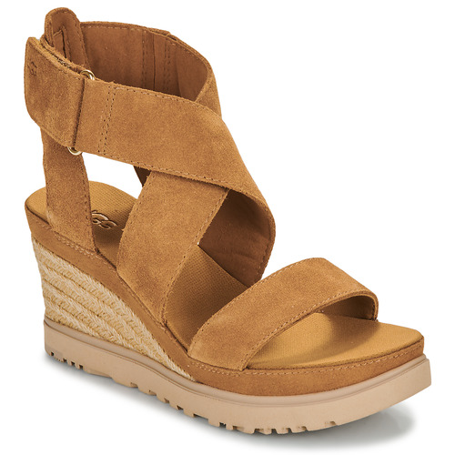 Chaussures Femme Espadrilles UGG sty10021 ILEANA ANKLE Camel