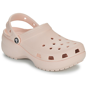 Chaussures Femme Sabots Crocs when A closer look at Bieber s Balenciaga x Crocs when platform clogs Rose
