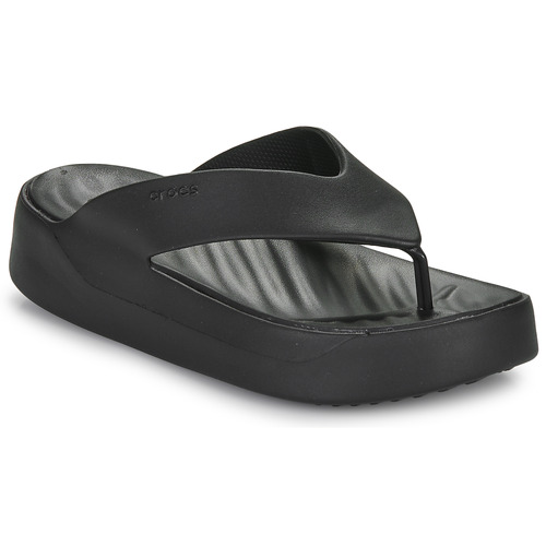 Chaussures Femme Tongs Crocs lined Getaway Platform Flip Noir