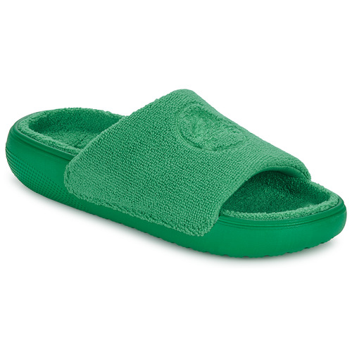 Chaussures Claquettes Crocs full Classic Towel Slide Vert