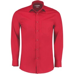 Vêtements Homme Chemises manches longues Kustom Kit KK142 Rouge