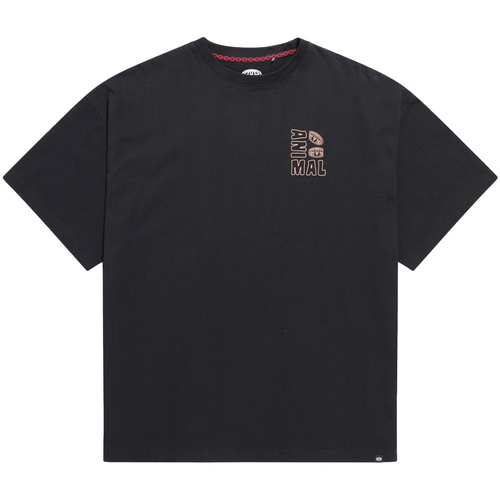 Vêtements Homme T-shirts manches longues Animal MW660 Noir