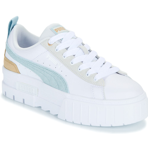 Chaussures Femme Baskets basses Silver Puma MAYZE Blanc / Taupe