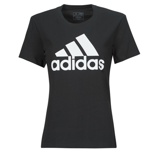 Vêtements Femme T-shirts manches courtes Adidas dress Sportswear W BL T Noir / Blanc