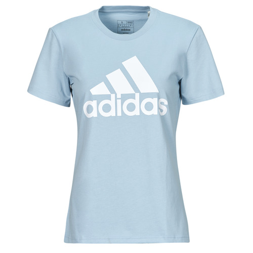 Vêtements Femme T-shirts manches courtes Adidas running Sportswear W BL T Bleu Glacier / Blanc