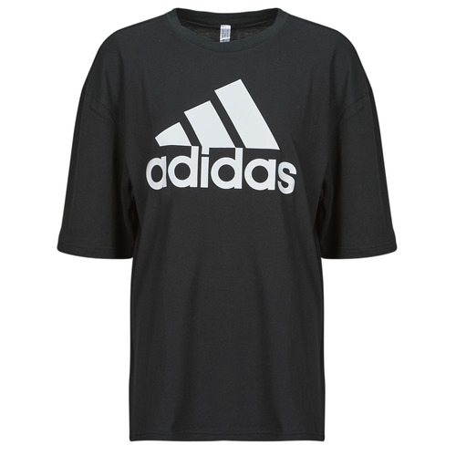 Vêtements Femme T-shirts Essential manches courtes Adidas Sportswear W BL BF TEE Noir / Blanc