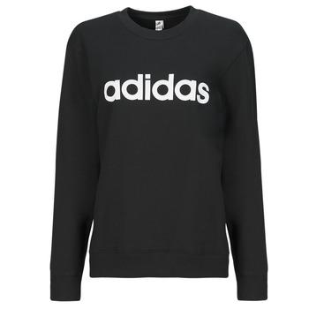 Vêtements Femme Sweats Adidas Sportswear W LIN FT SWT Noir / Blanc