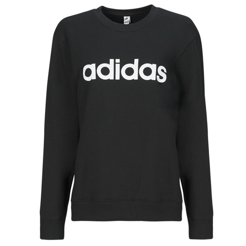 Vêtements Femme Sweats womens Adidas Sportswear W LIN FT SWT Noir / Blanc