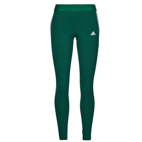 Vêtements Femme Leggings midi Adidas Sportswear W 3S LEG Vert / Blanc