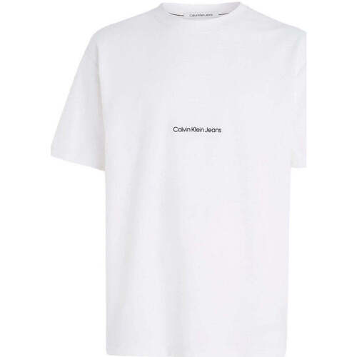 Vêtements Homme T-shirts & Polos Calvin Klein Parley JEANS  Blanc