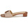 Chaussures Femme Mules Lauren Ralph Lauren FAY LOGO-SANDALS-FLAT SANDAL Cognac / Beige