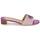 Chaussures Femme Mules Lauren Ralph Lauren FAY LOGO-SANDALS-FLAT SANDAL Violet / Beige