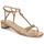 Chaussures Femme Sandales et Nu-pieds cardi b reebok sneakers new shoes gold leather dress FALLON-SANDALS-FLAT SANDAL Doré