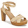 Chaussures Femme Sandales et Nu-pieds P p low-heel open-toe sandals SASHA-SANDALS-HEEL SANDAL Beige