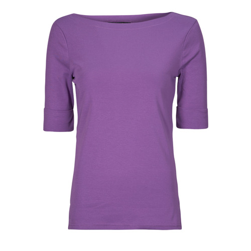 Vêtements Femme T-shirts manches courtes Reebok Logo Short Sleeve T-Shirt JUDY-ELBOW SLEEVE-KNIT Violet