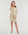 Vêtements Femme Robes courtes Lauren Ralph Lauren CINLAIT-LONG SLEEVE-COCKTAIL DRESS Doré