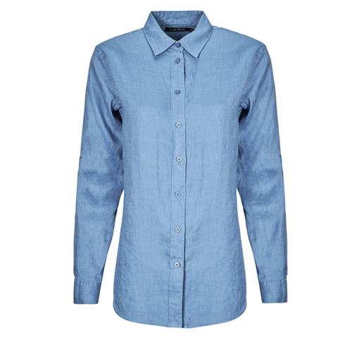 Vêtements Femme Chemises / Chemisiers adidas Originals 2311ren KARRIE-LONG SLEEVE-SHIRT Bleu