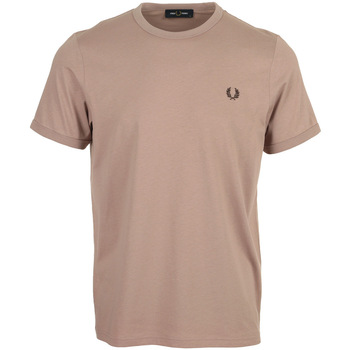 Vêtements Homme T-shirts manches courtes Fred Perry Ringer Rose