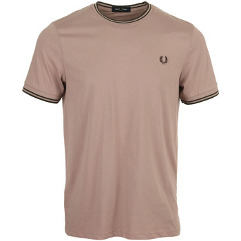 Vêtements Homme T-shirts manches courtes Fred Perry STAUD Dill puff-sleeve shirt Rose